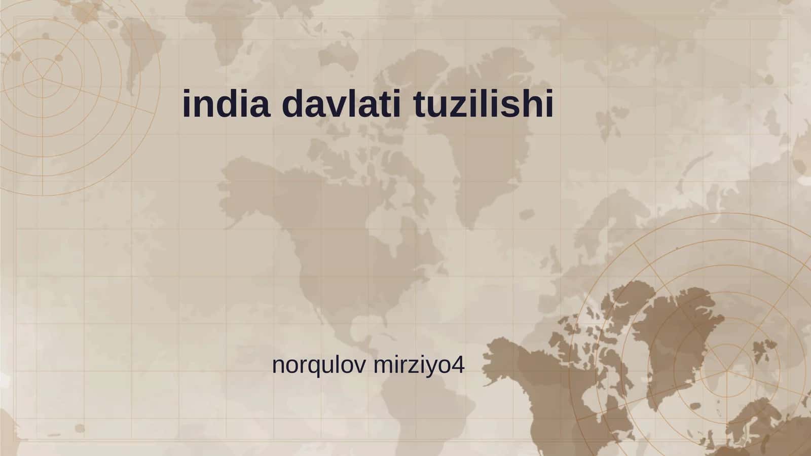 India Davlati Tuzilishi