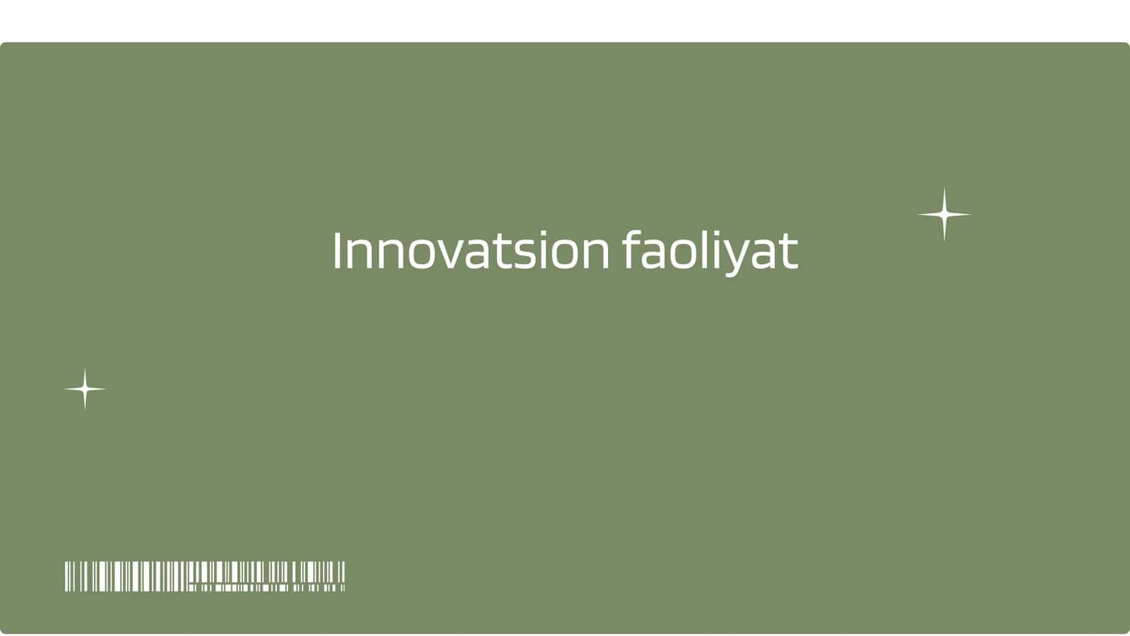 Innovatsion faoliyat