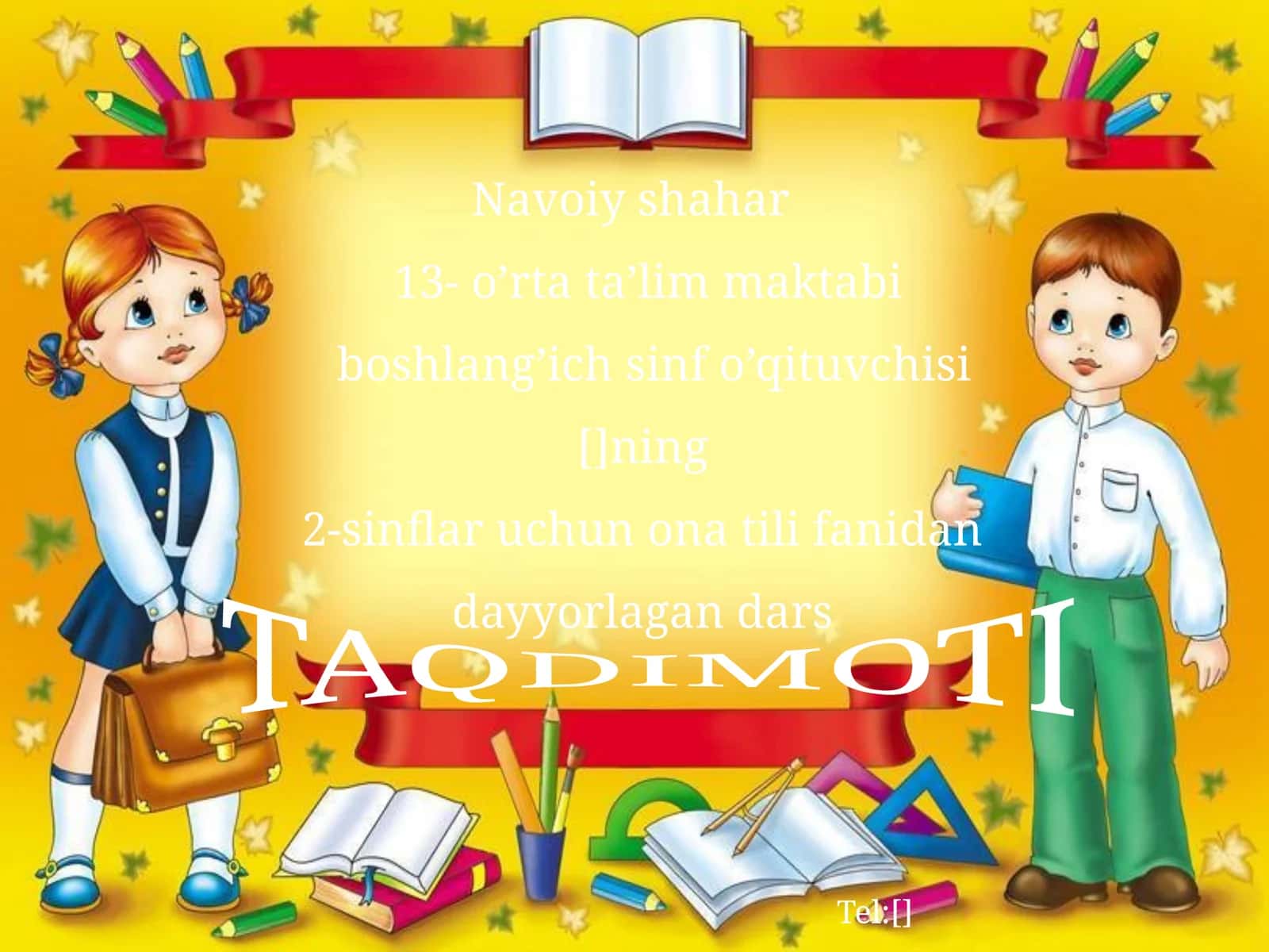 2-sinflar uchun ona tili fanidan