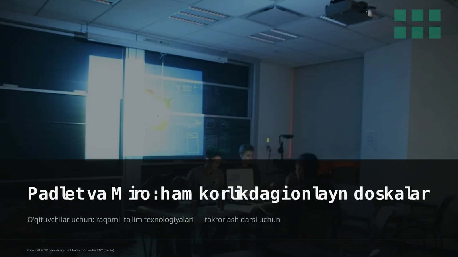 Padlet va Miro: hamkorlikdagi onlayn doskalar