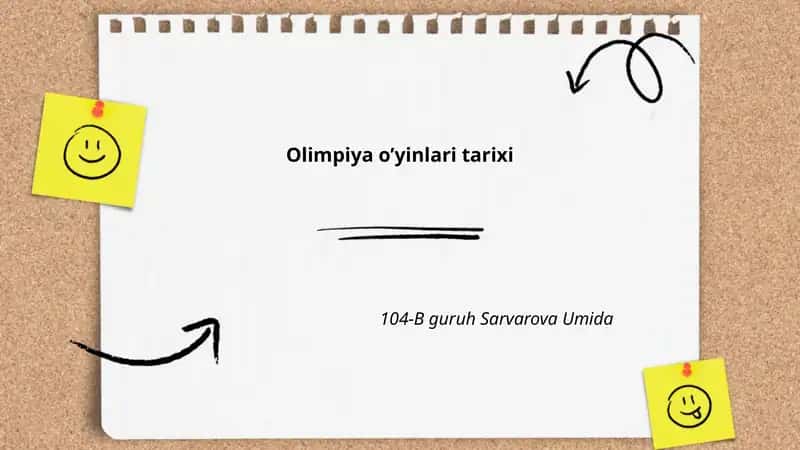 Qadimgi yunon Olimpiya o’yinlari tarixi
