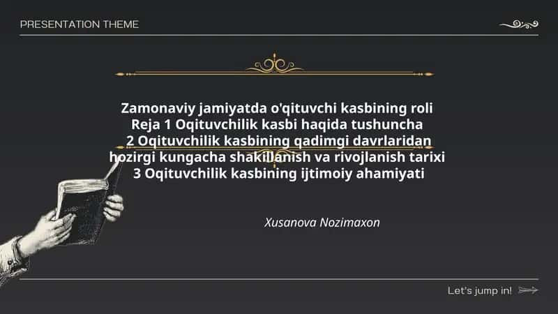 O'qituvchilik kasbi