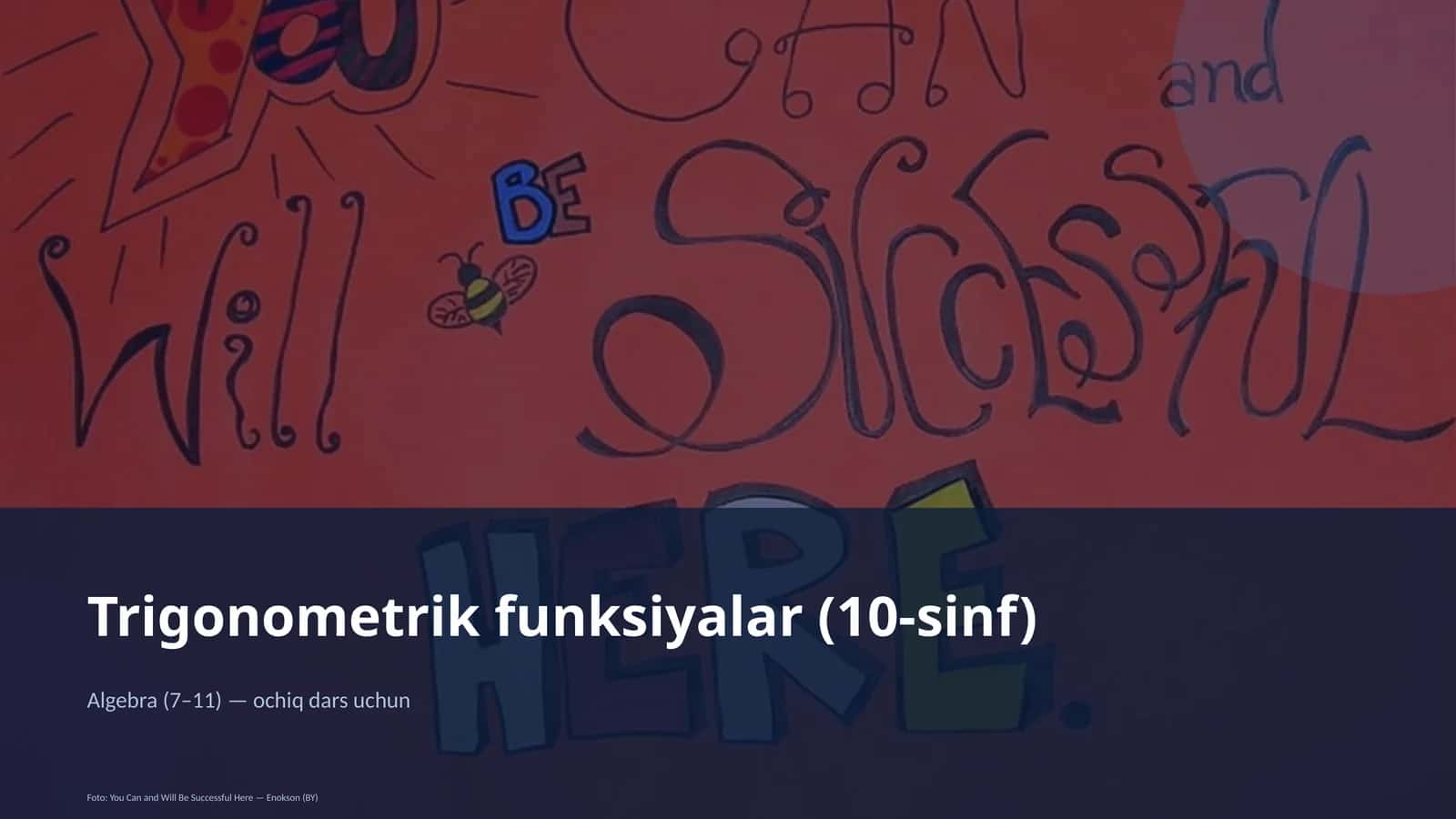 Trigonometrik funksiyalar (10-sinf)