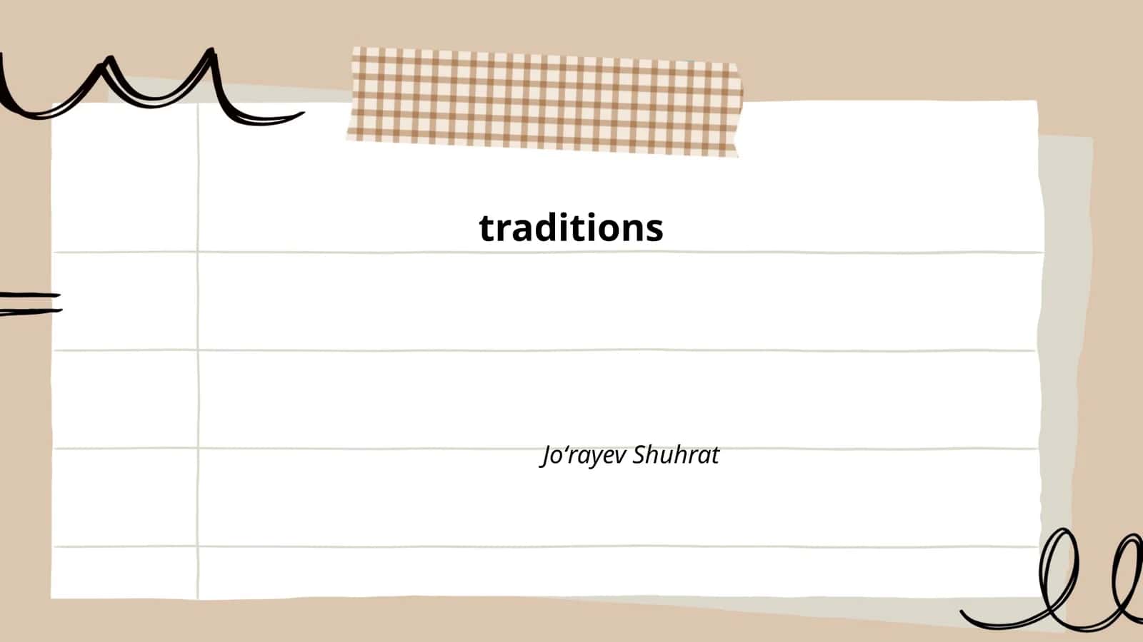 Wedding Traditions