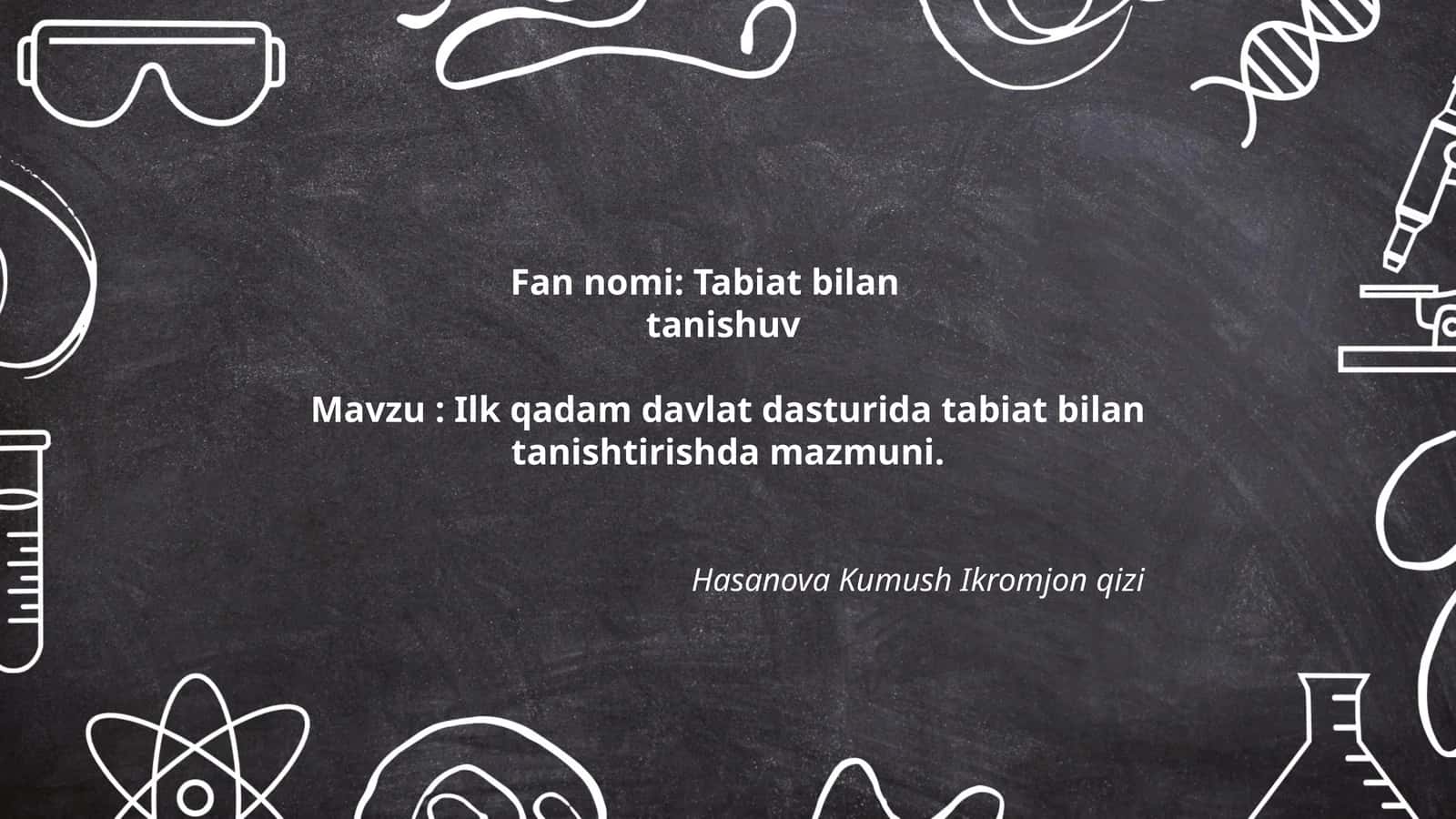 Tabiat bilan tanishuv