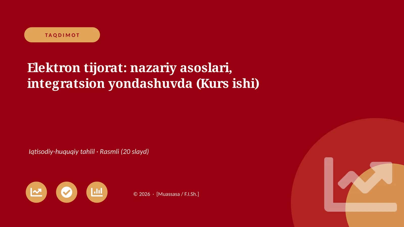 Elektron tijorat: nazariy asoslari, integratsion yondashuvda (Kurs ishi)