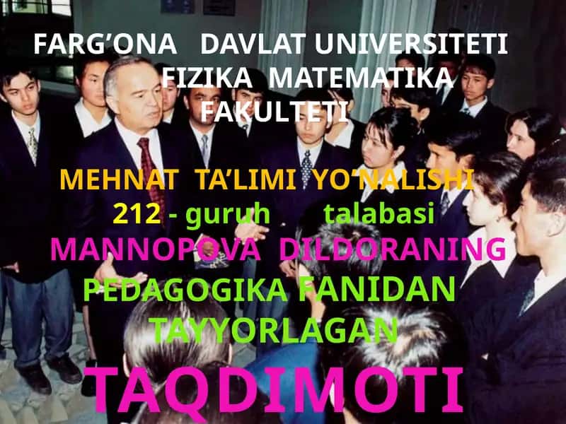 Shaxsni shakllanishiga ta’sir etuvchi omillar