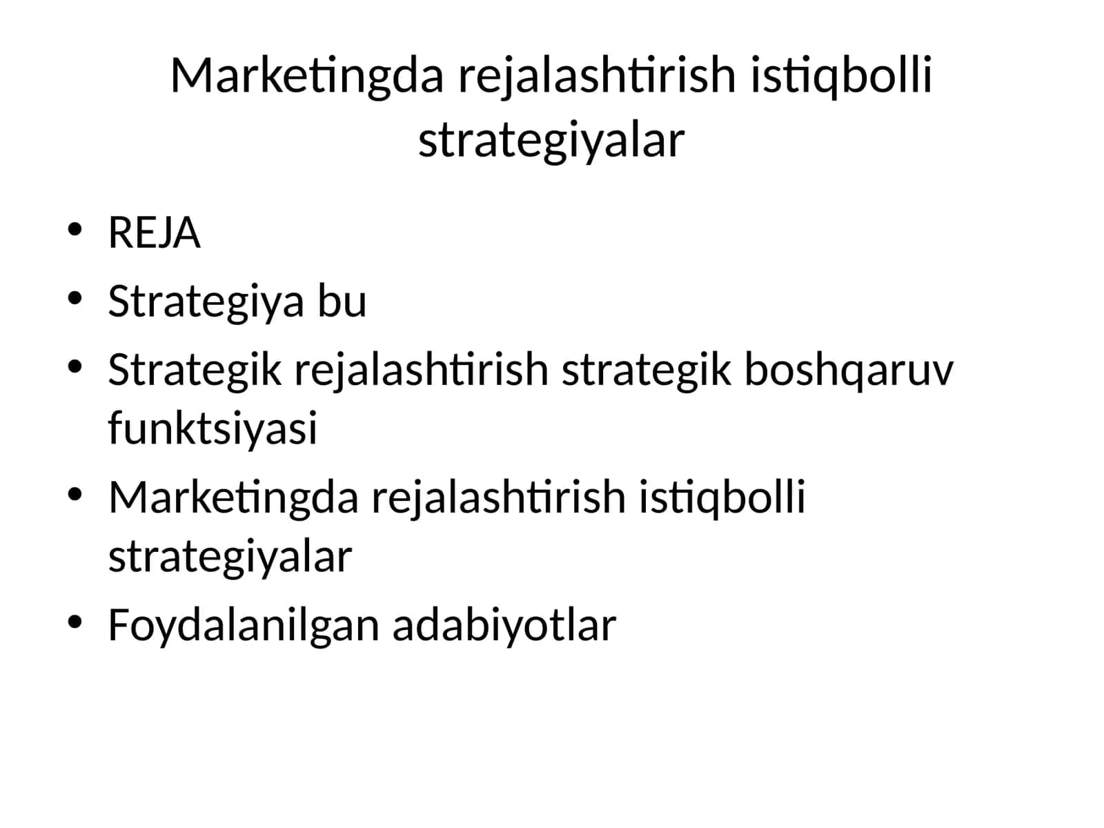 Marketing darejalashtirish istiqbolli strategiyalar