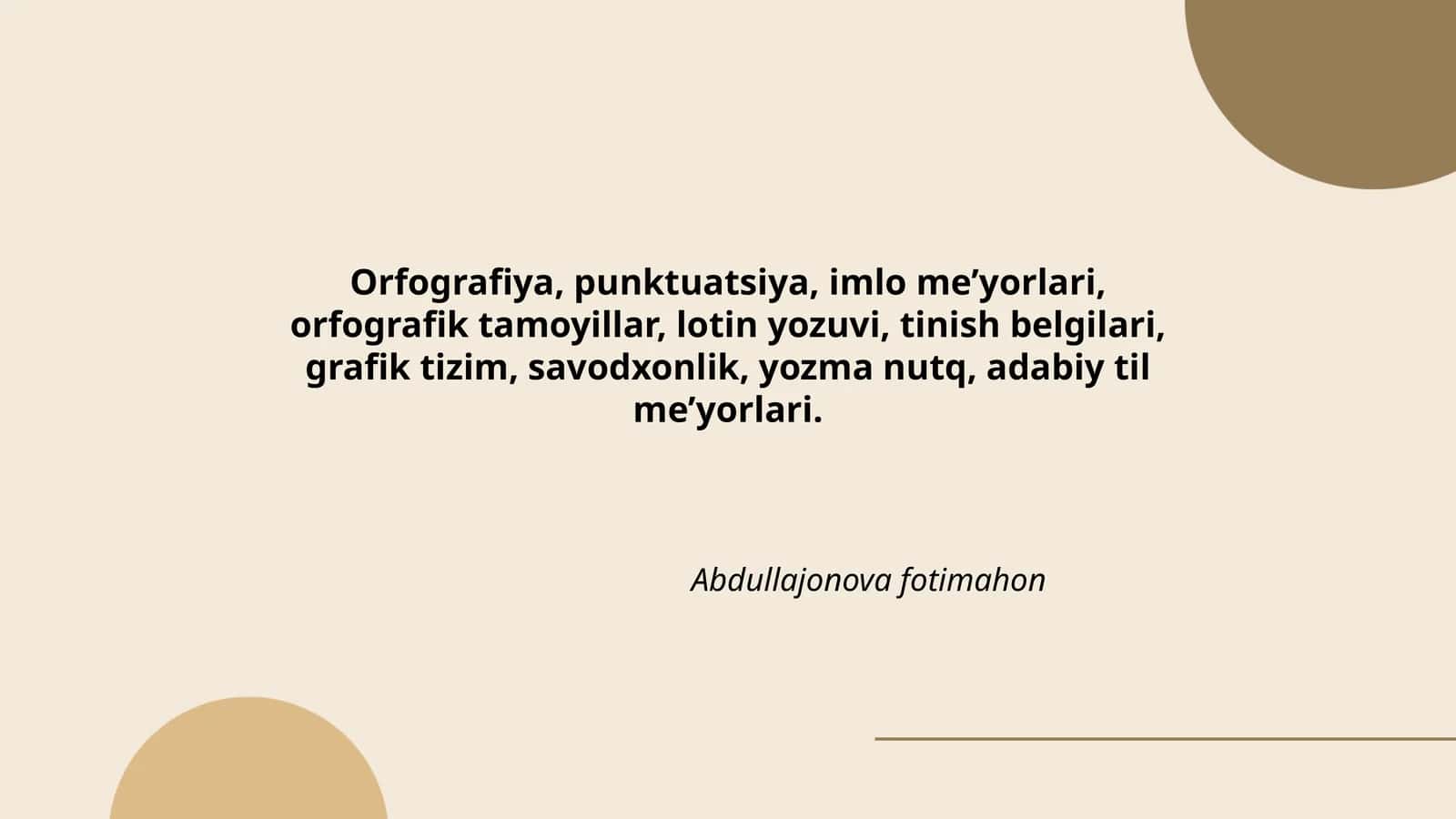 Abdullajonova fotimahon