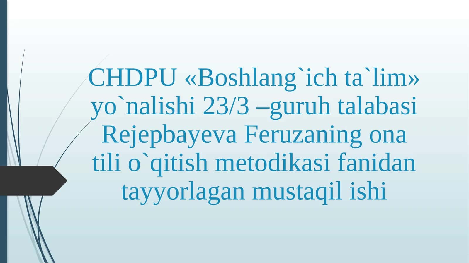 Sodda gap ta’rifi va tasnifi