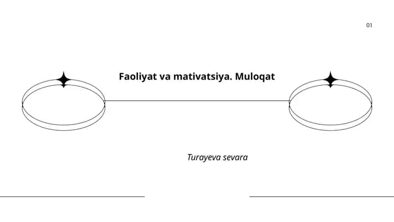 Faoliyat va mativatsiya. Muloqat