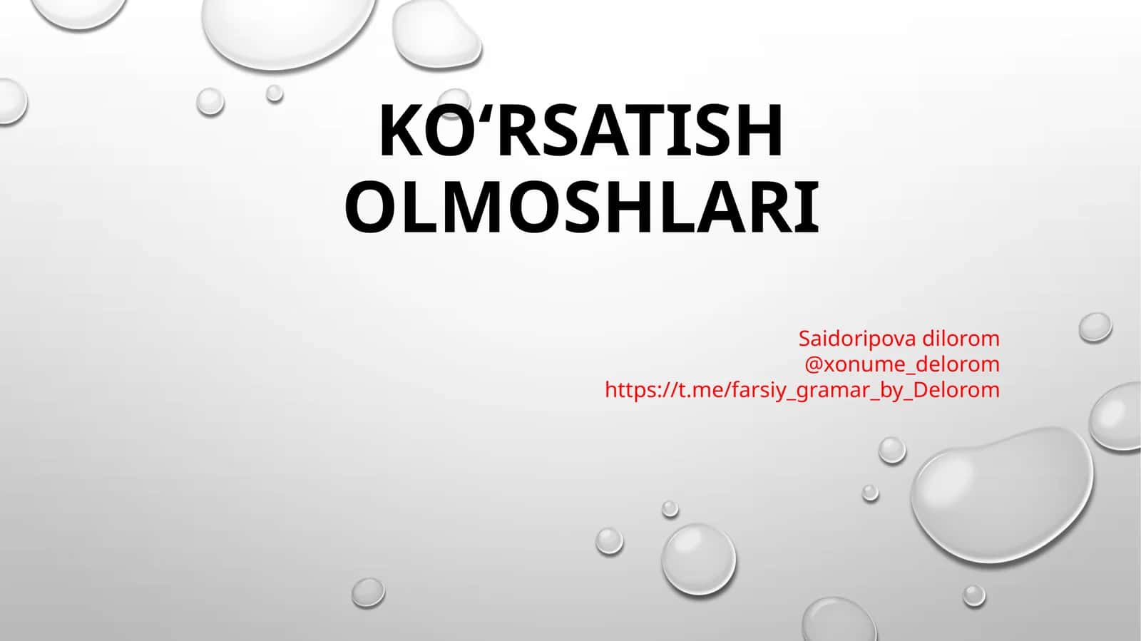 Ko‘rsatisholmoshlari