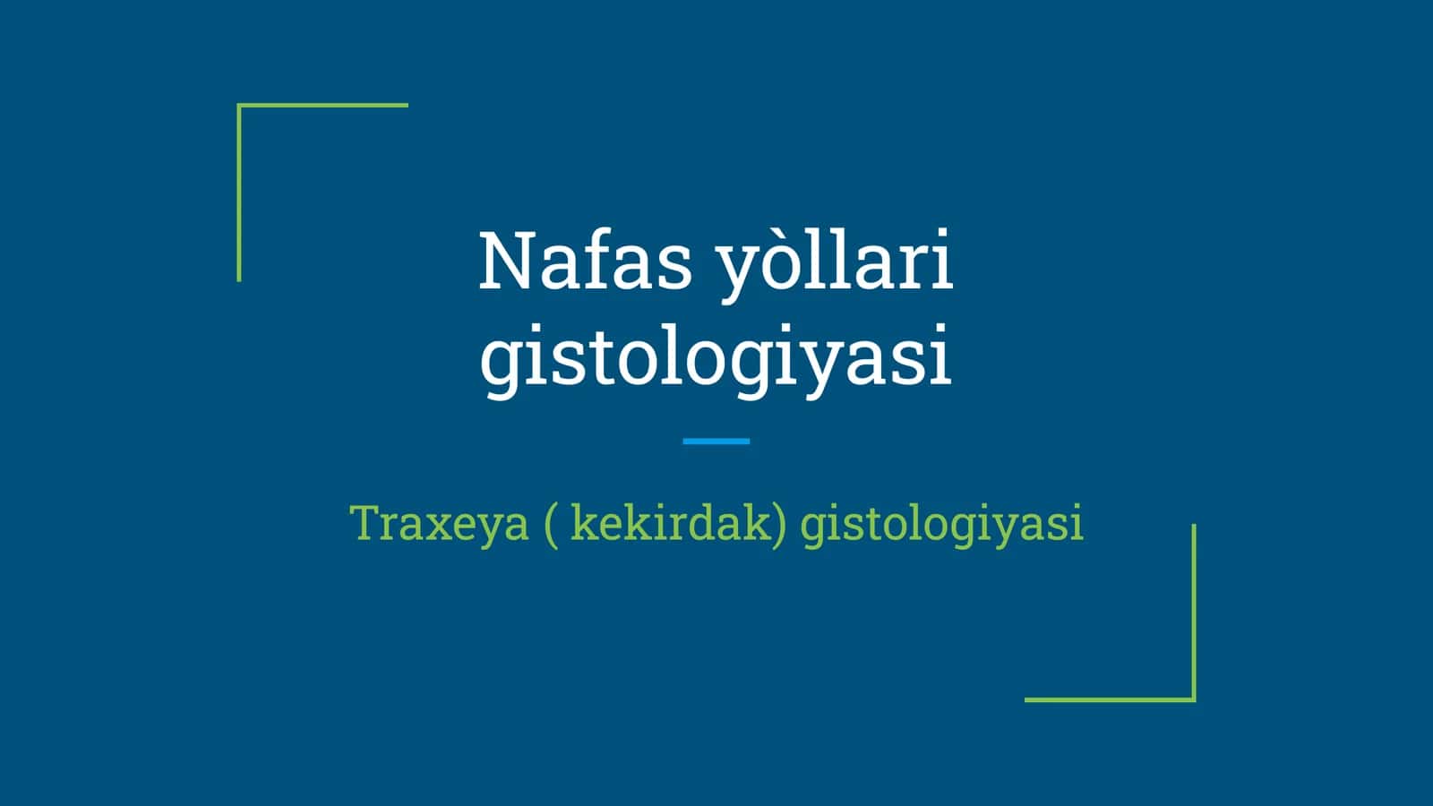 Traxeya gistologiyasi