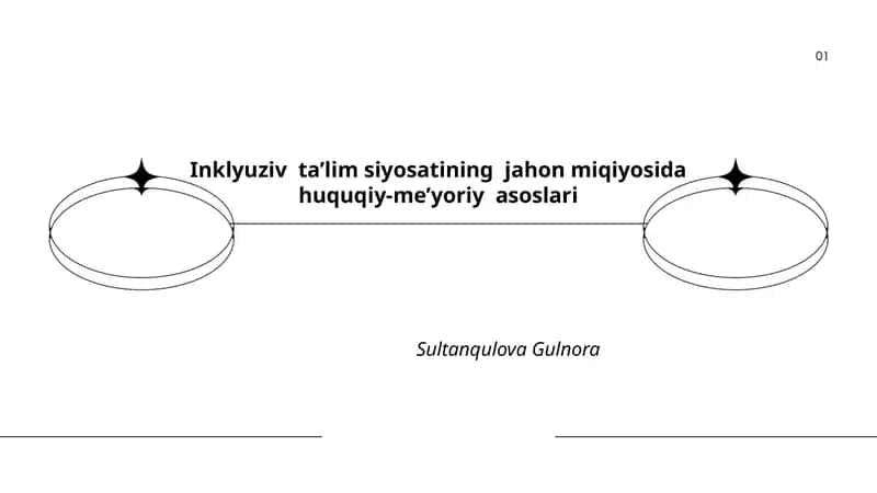 Inklyuziv ta’lim siyosatining jahon miqiyosida huquqiy-me’yoriy asoslari
