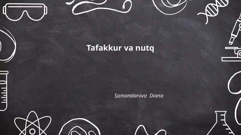 Tafakkur va nutq