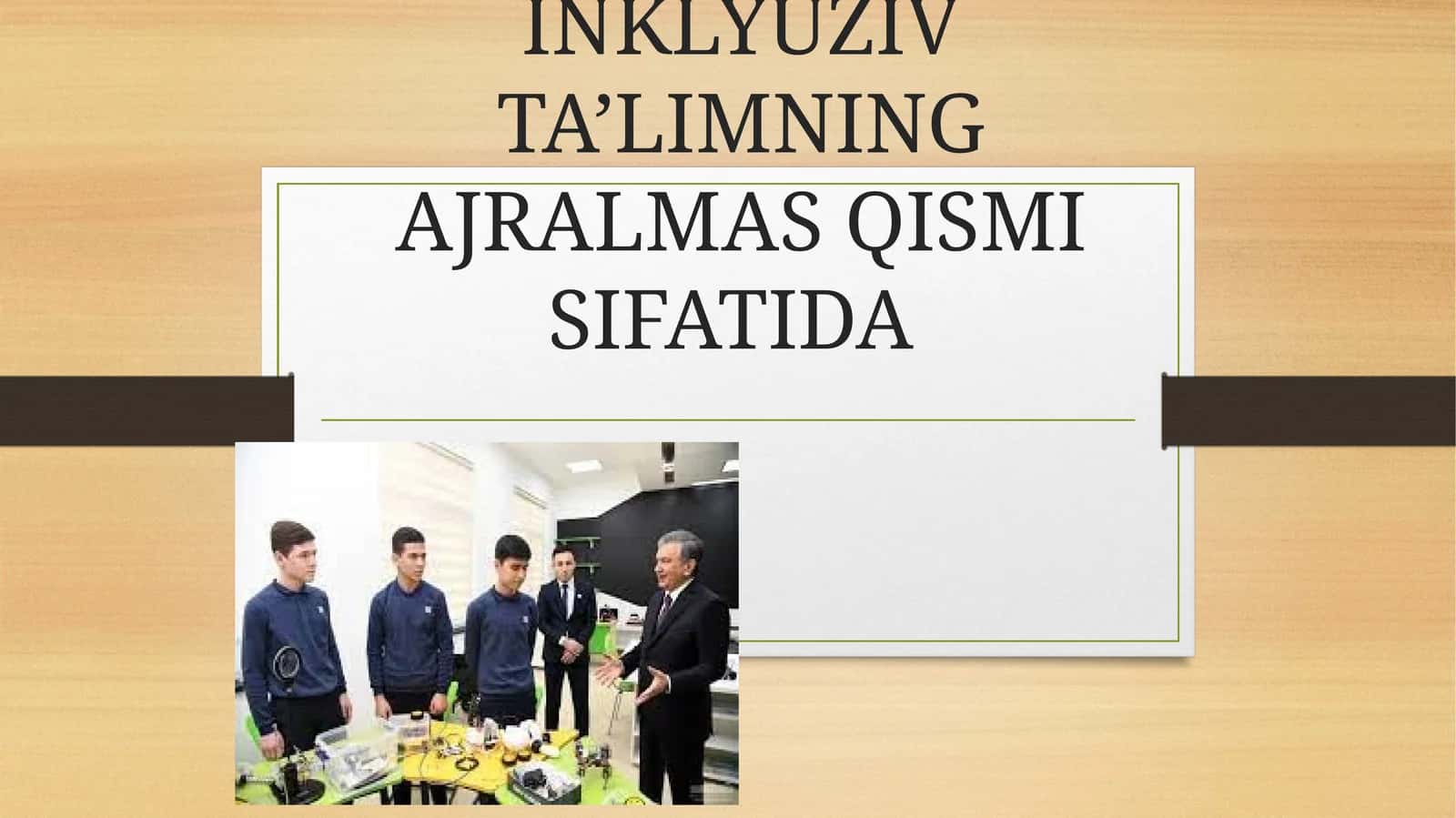 GOSPITAL PEDAGOGIKA –INKLYUZIV TA’LIMNING AJRALMAS QISMI SIFATIDA