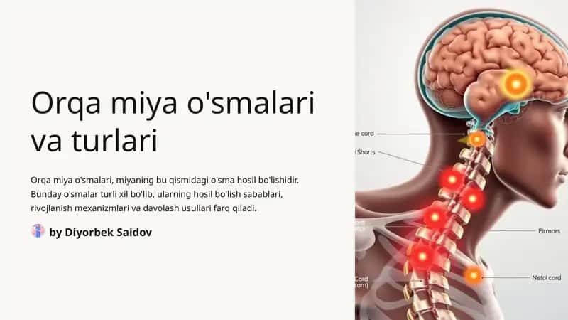 Orqa miya o'smalari va turlari