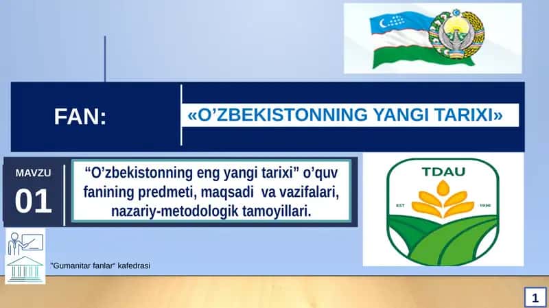O’zbekistonning yangi tarixi