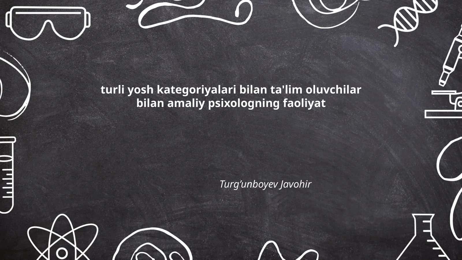 Amaliy Psixologning Faoliyat