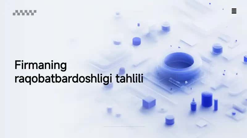 Firmaning raqobatbardoshligi tahlili