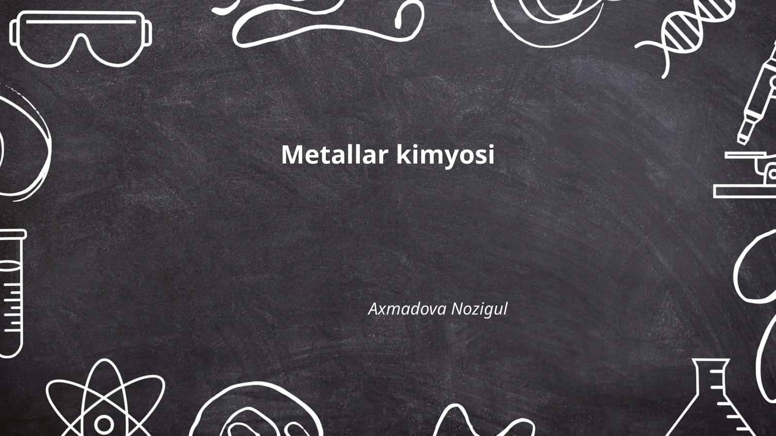 Metallar kimyosi