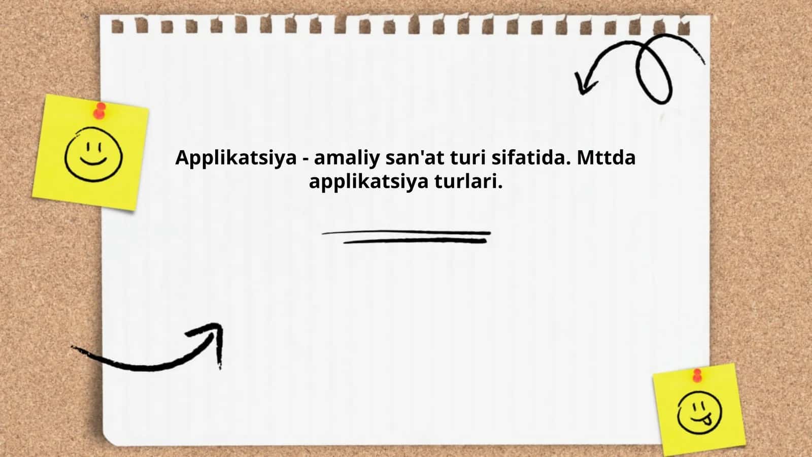 Applikatsiya - amaliy san'at turi sifatida. Mttda applikatsiya turlari