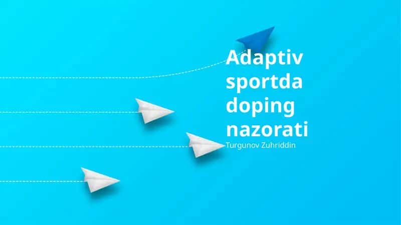 Adaptiv sportda doping nazorati