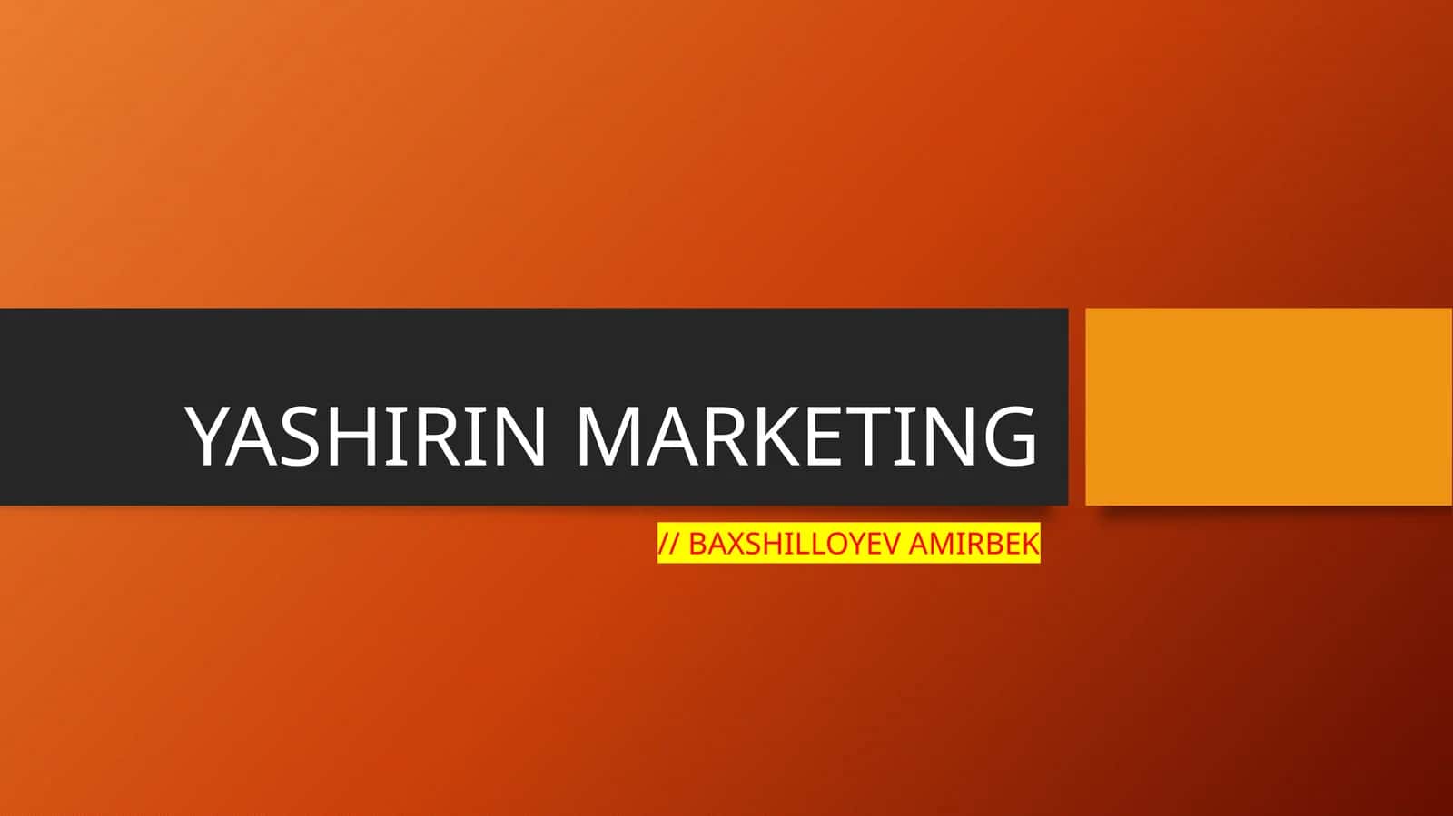 Yashirin marketing