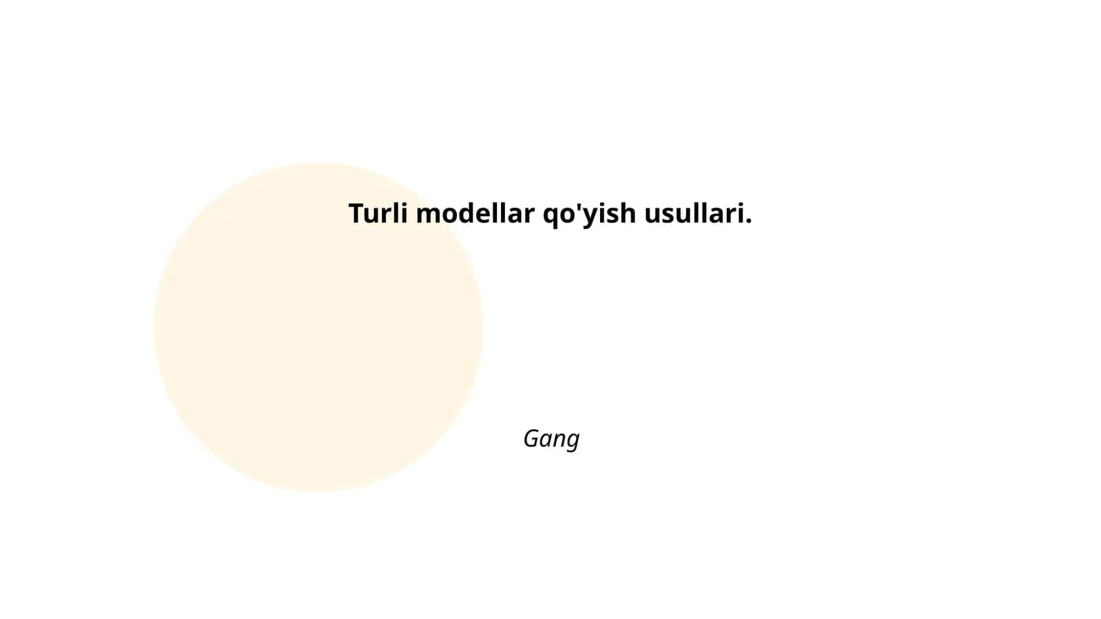 Turli modellarni qo'yishda eng yaxshi amaliyotlar