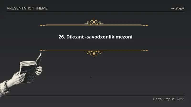 Diktant -savodxonlik mezoni
