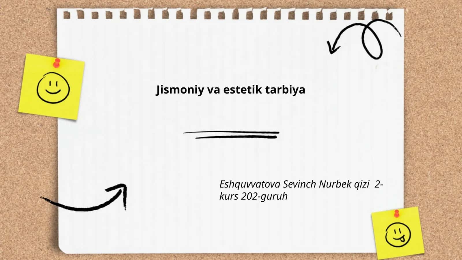 Jismoniy va estetik tarbiya