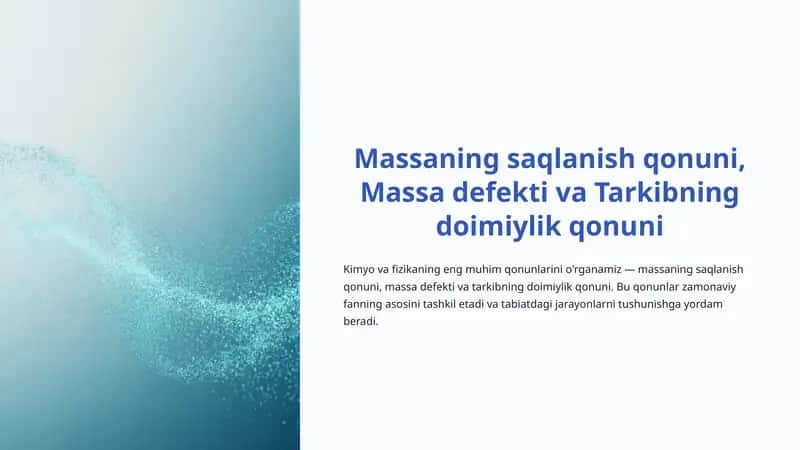 Massaning saqlanish qonuni, Massa defekti va Tarkibning doimiylik qonuni