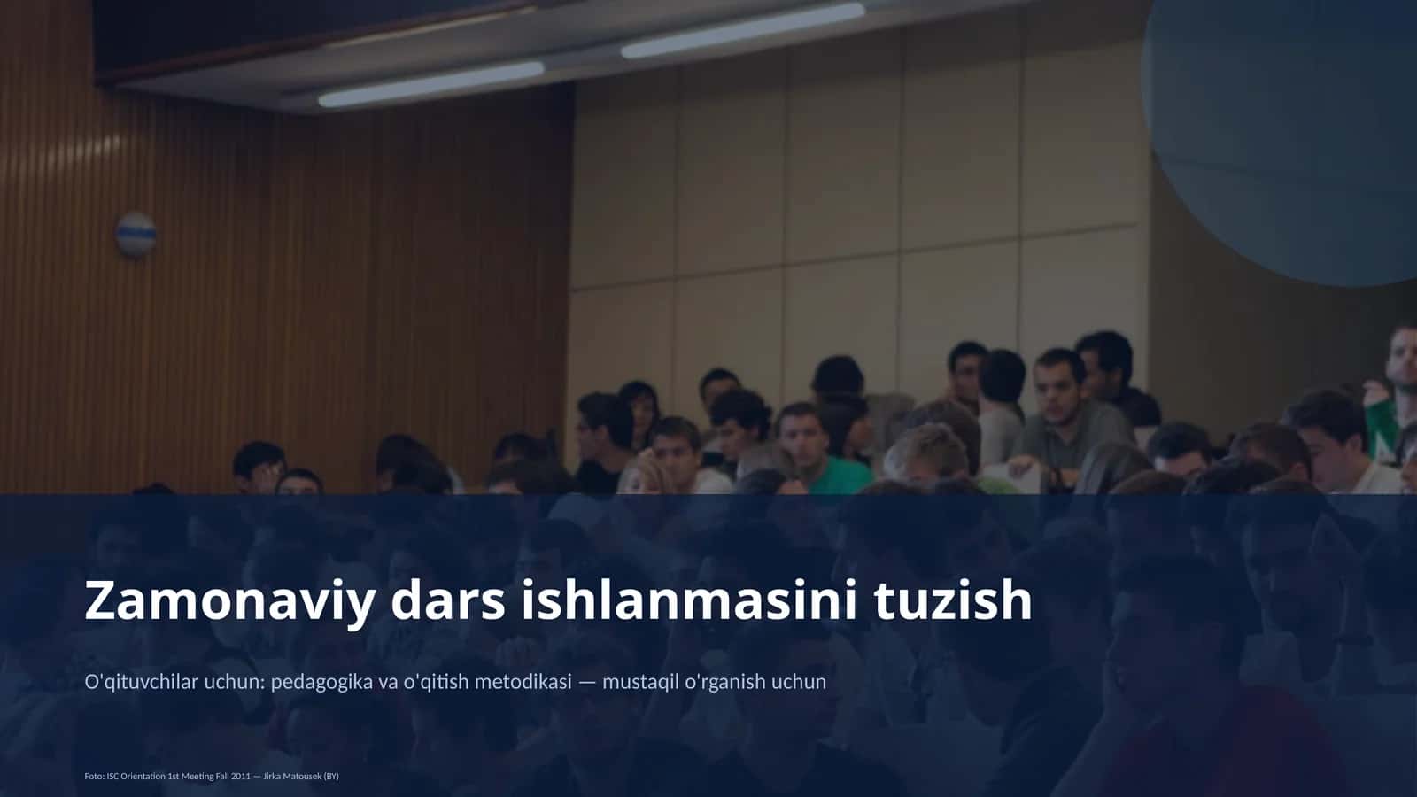 Zamonaviy dars ishlanmasini tuzish