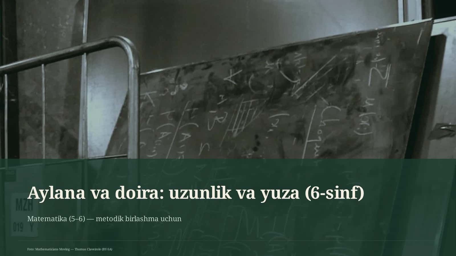 Aylana va doira: uzunlik va yuza (6-sinf)