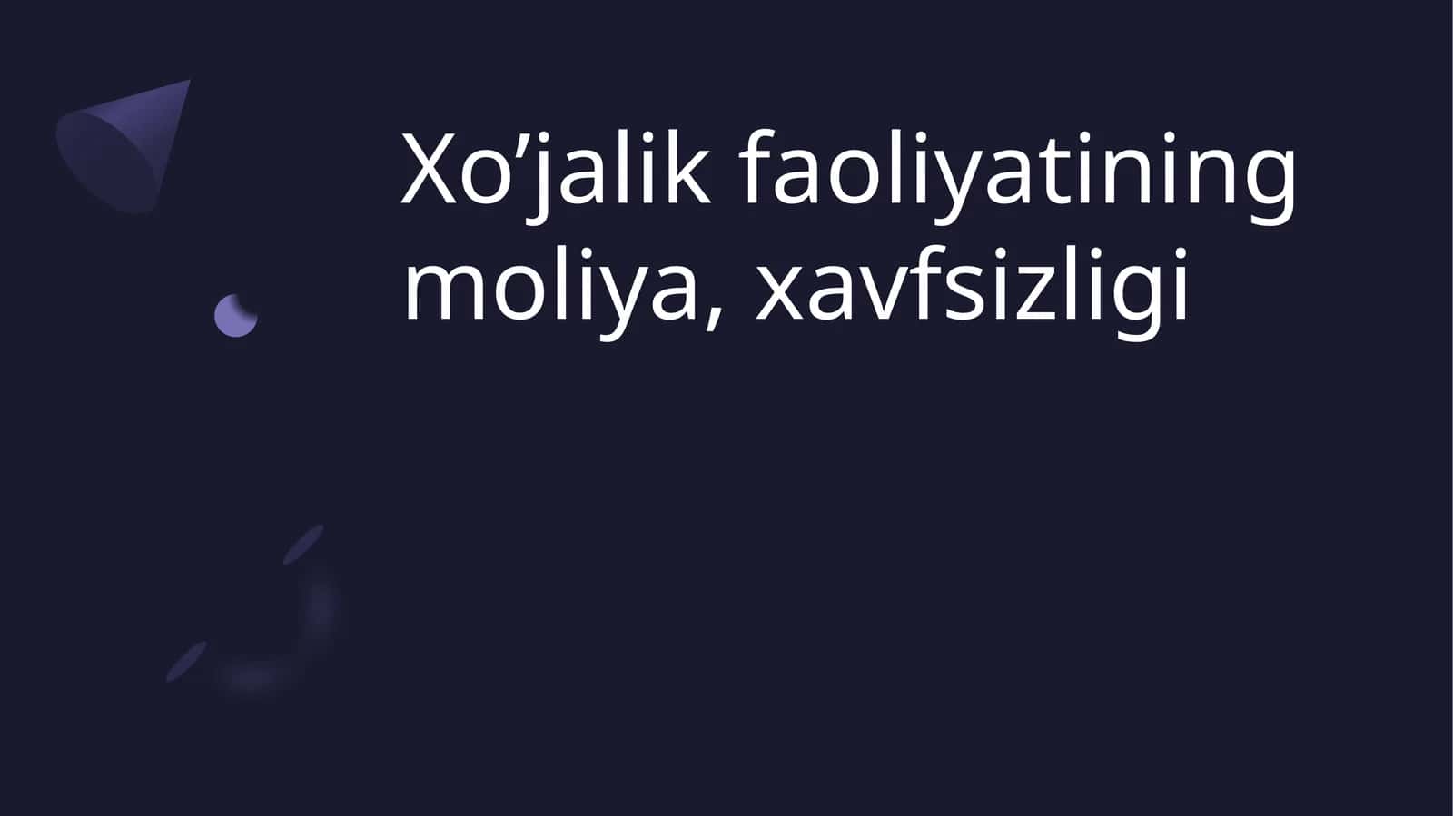 Moliya xavfsizligini ta'minlashda strategik rejalashtirish muhim rol o'ynaydi