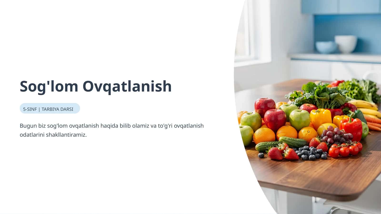 Sog'lom Ovqatlanish