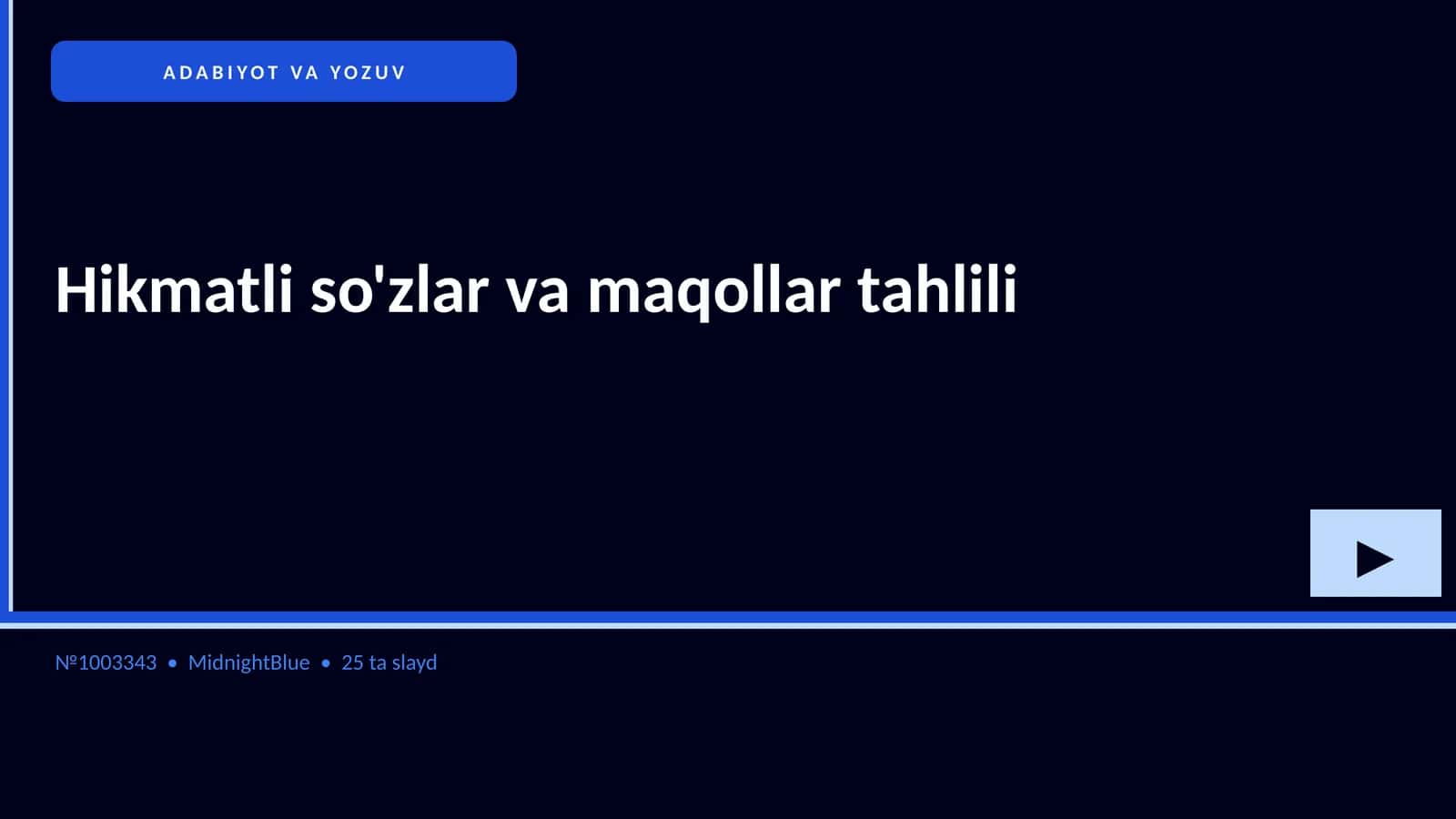 Hikmatli so'zlar va maqollar tahlili