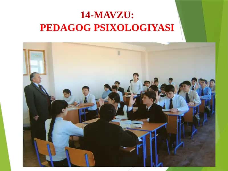 PEDAGOG PSIXOLOGIYASI