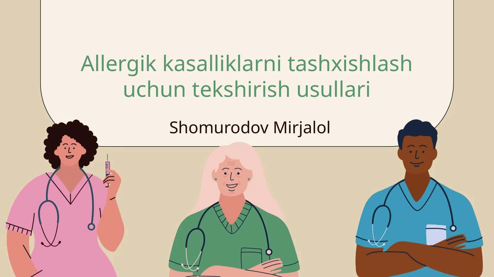 Allergik kasalliklarni tashxishlash uchun tekshirish usullari