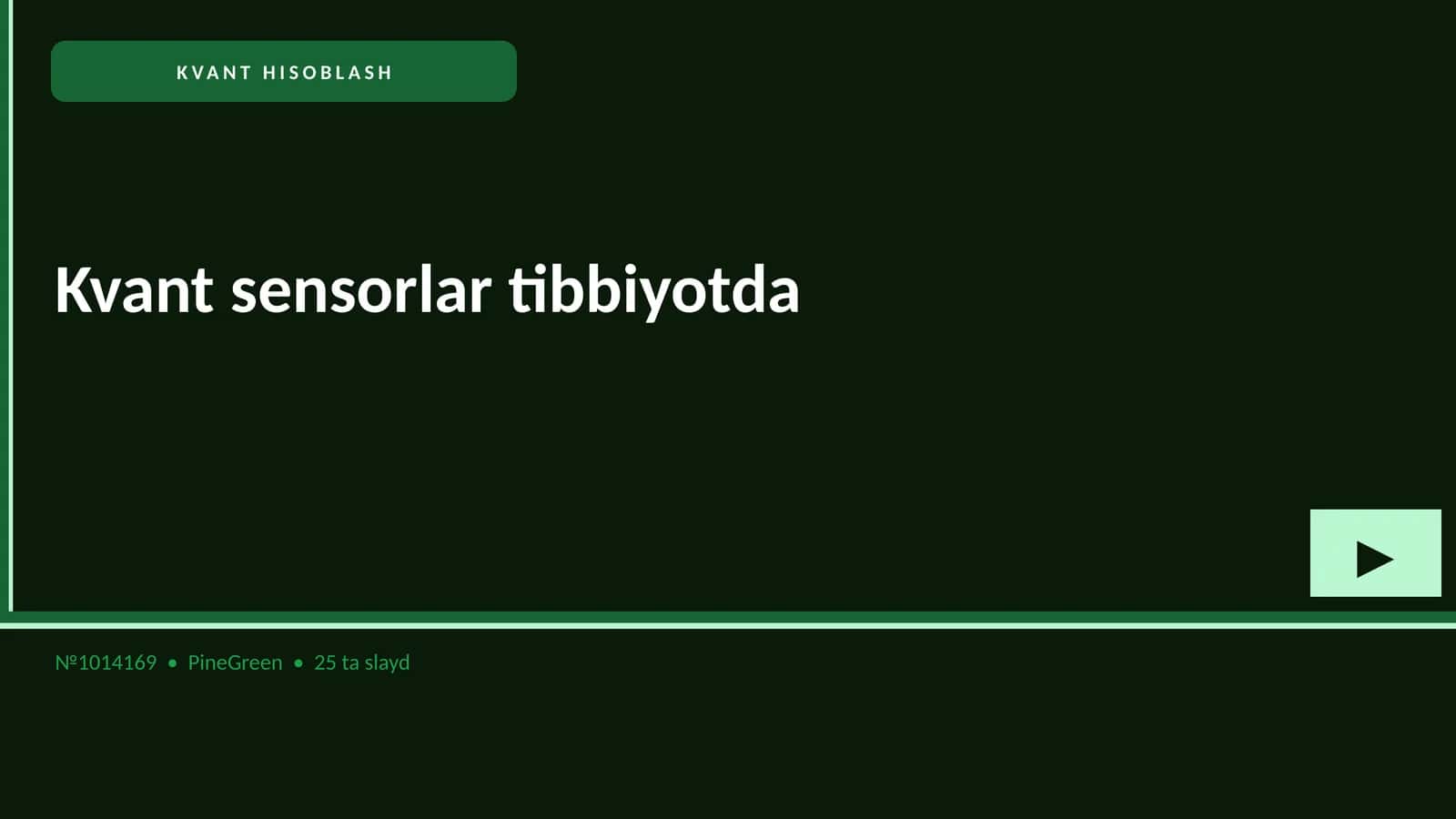 Kvant sensorlar tibbiyotda