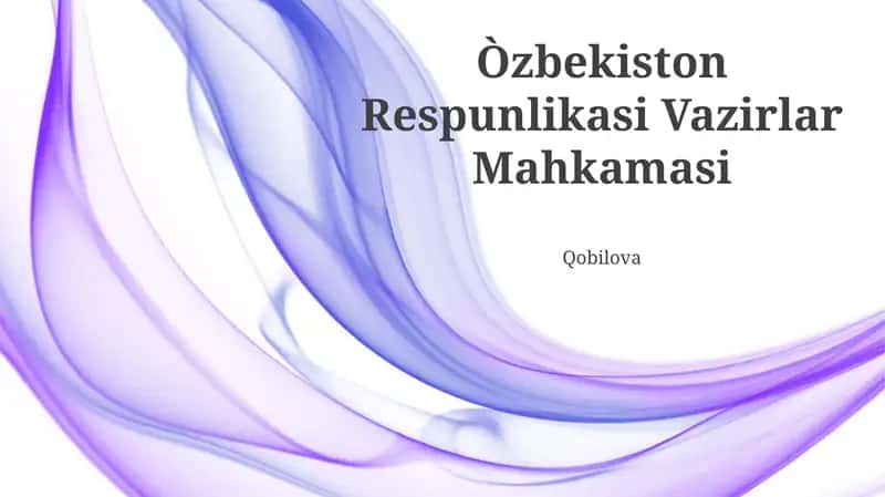 Vazirlar Mahkamasi Tarixi