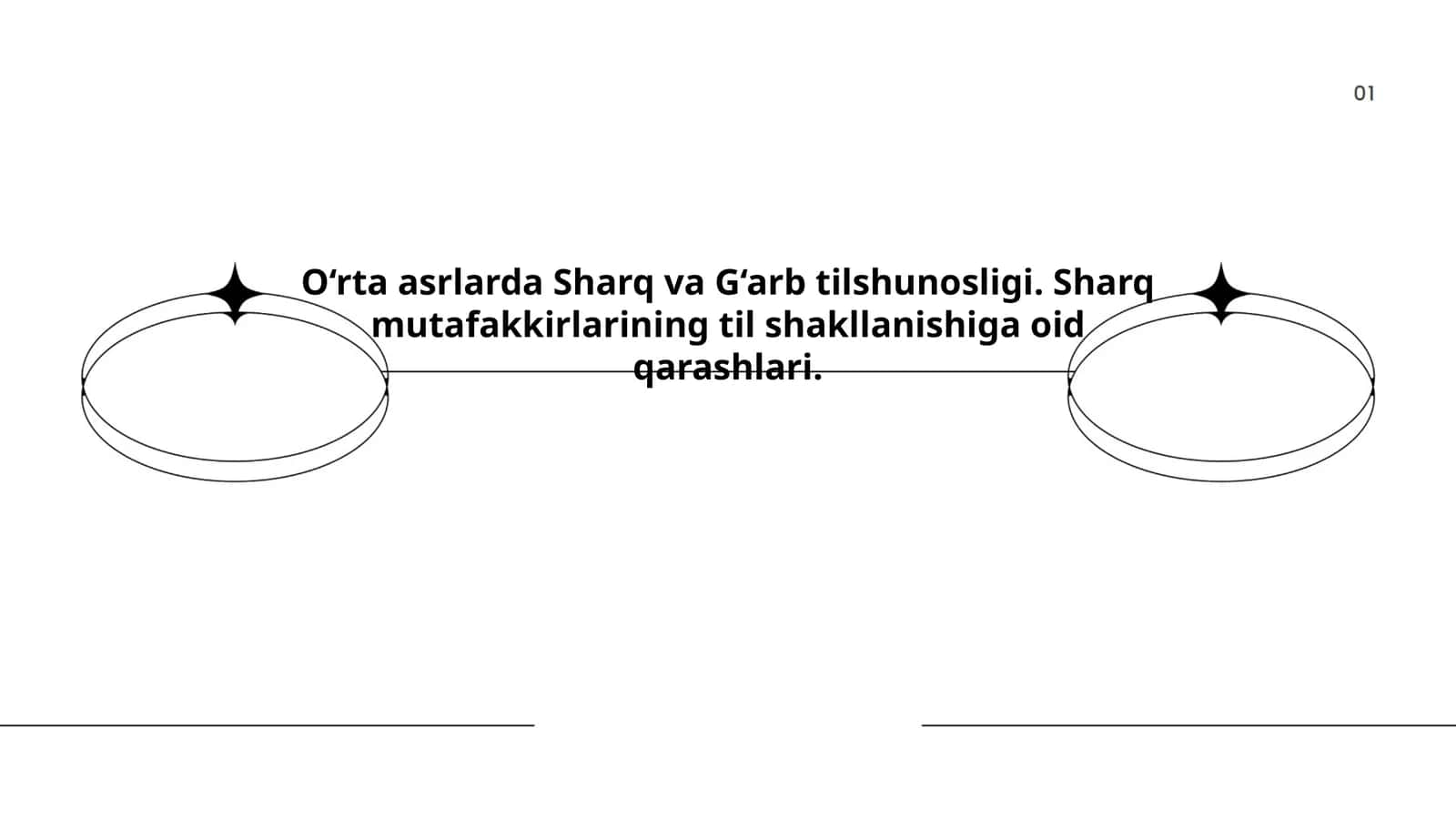 O‘rta asrlarda Sharq va G‘arb tilshunosligi