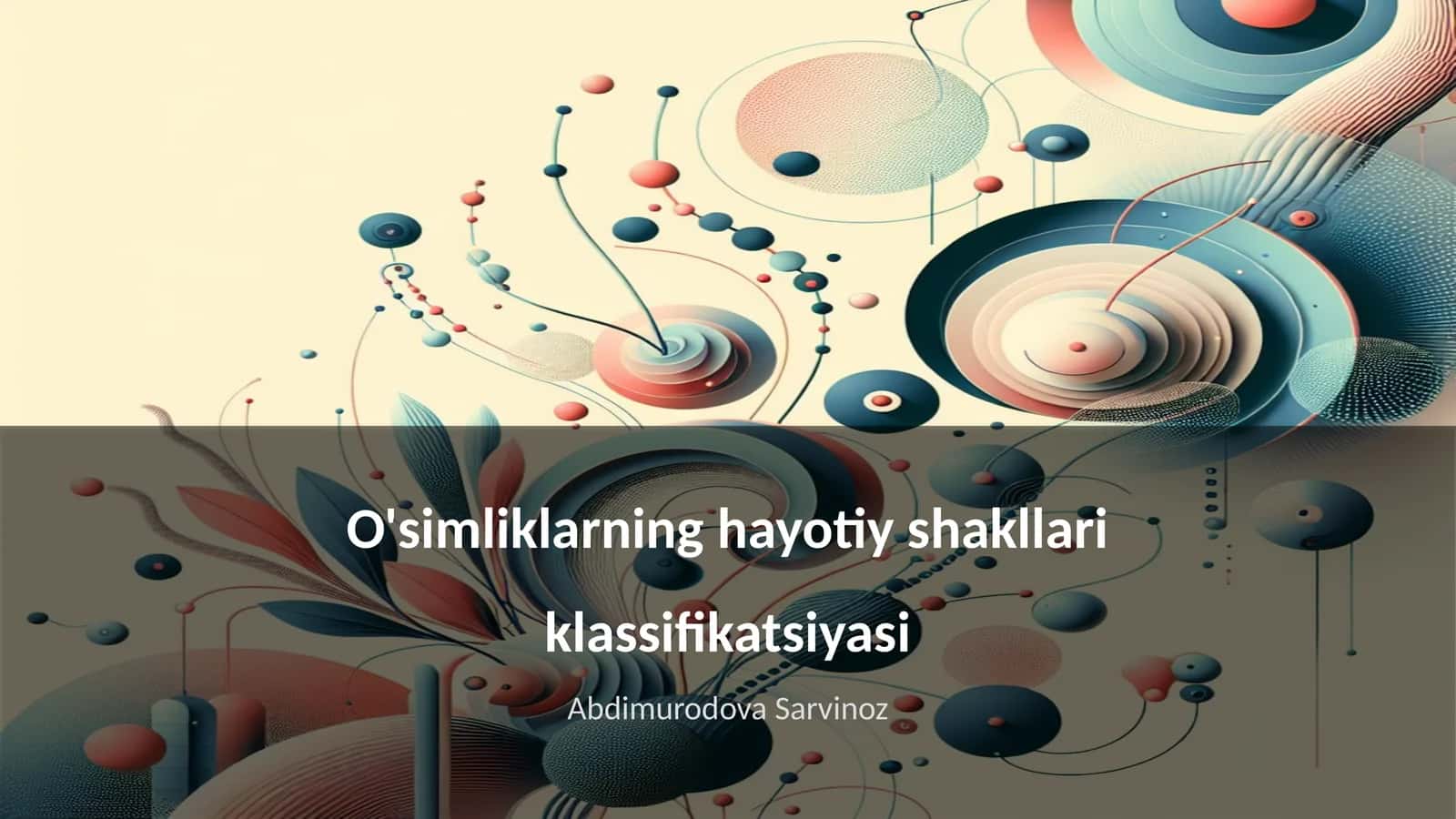 O'simliklarning hayotiy shakllari klassifikatsiyasi