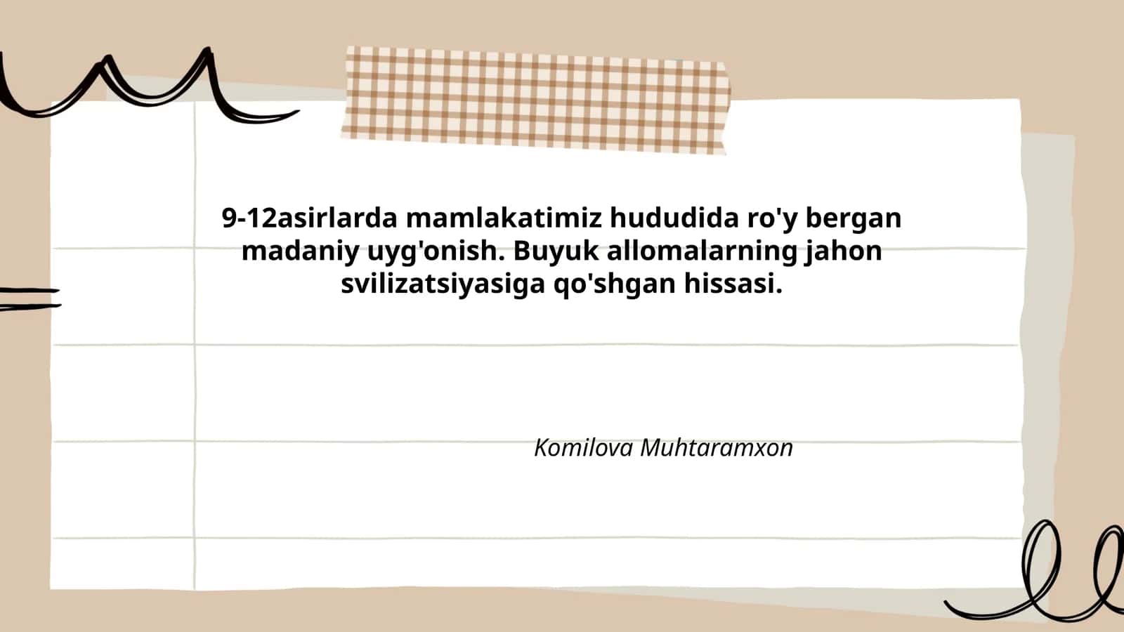 Temuriylar davridagi madaniy uyg'onish