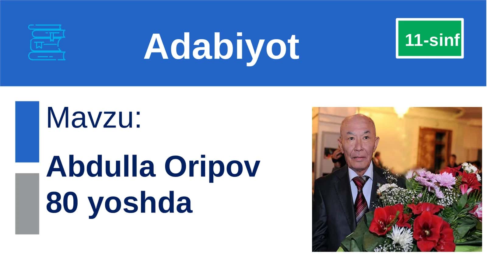 Abdulla Oripov 80 yoshda