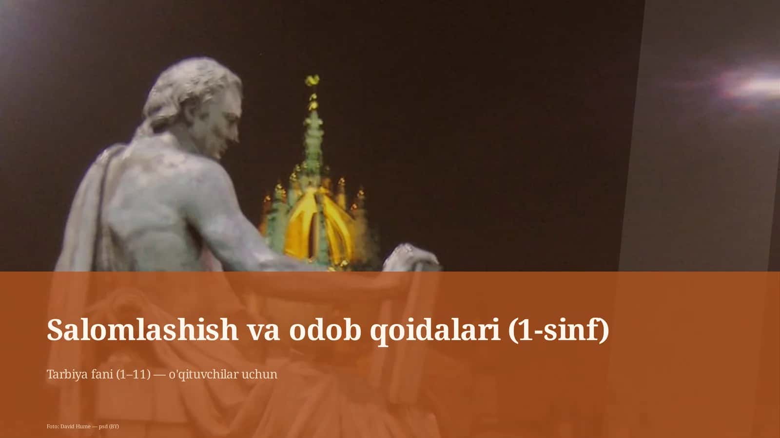 Salomlashish va odob qoidalari (1-sinf)