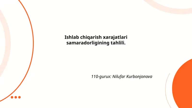 Ishlab chiqarish xarajatlari