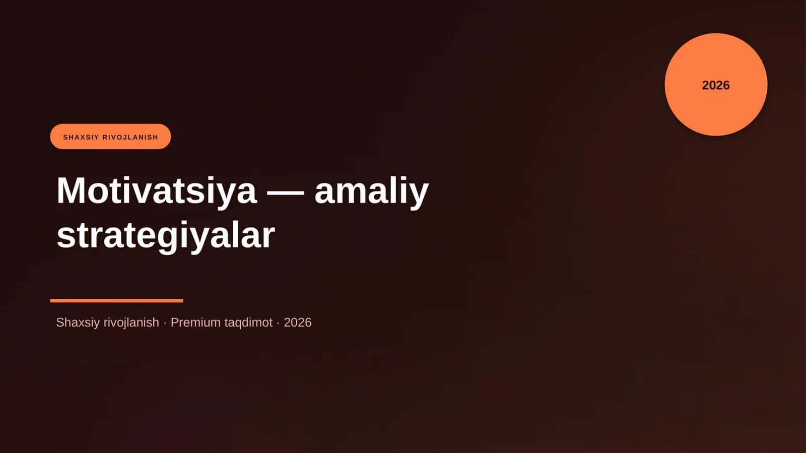 Motivatsiya — amaliy strategiyalar