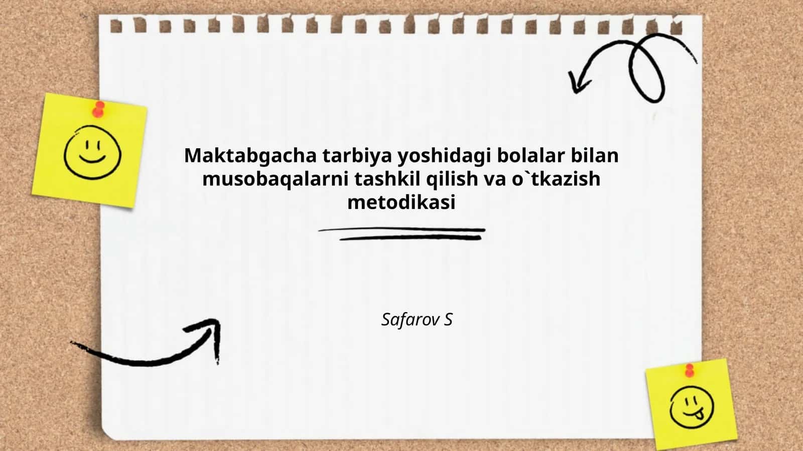 Maktabgacha tarbiya yoshidagi bolalar bilan musobaqalarni tashkil qilish va o`tkazish metodikasi