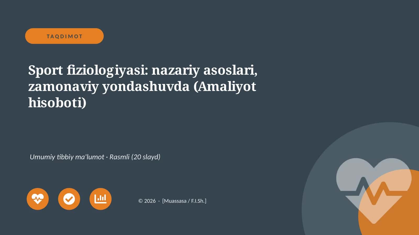 Sport fiziologiyasi: nazariy asoslari, zamonaviy yondashuvda